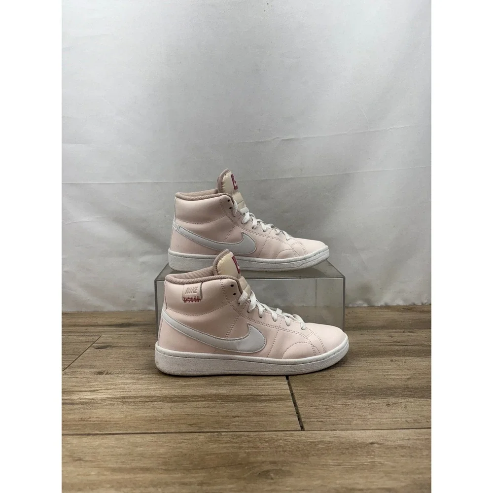 WMNS Nike Court Royale 2 Mid Light Soft Pink White Shoes FD0286-600 Women's 8.5‎